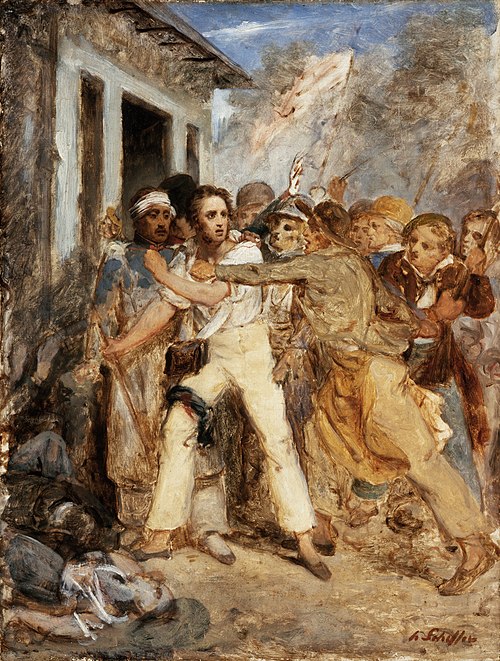 Study for a Battle Scene, 1830, Henry Scheffer