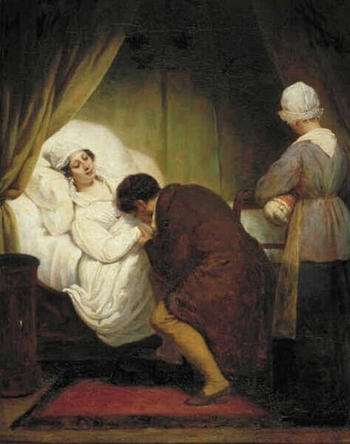 The First Child, 1818, Henry Scheffer