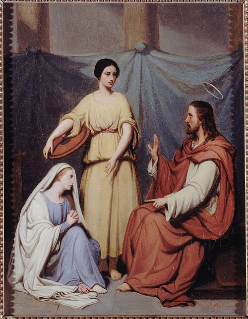 Jésus chez Marthe et Marie, 1841, Henry Scheffer