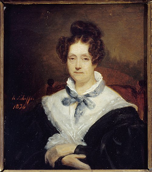 Portrait de Cornélia Scheffer-Lamme, 1836, Henry Scheffer