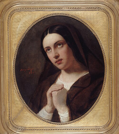 Jeune femme en prière, 1860, Henry Scheffer