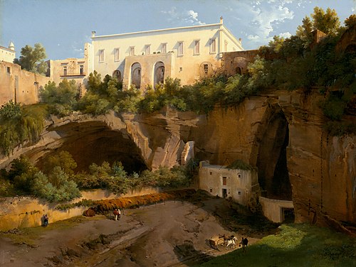 View of a Villa, Pizzofalcone, Naples, 1819, Lancelot Théodore Turpin de Crissé