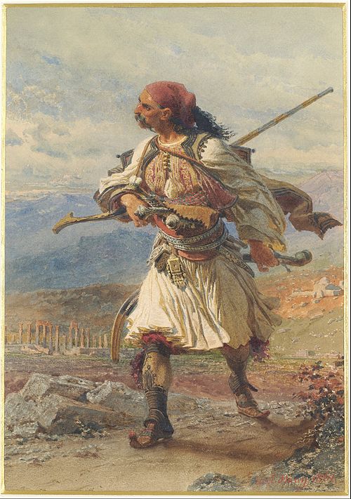 Greek Warrior, 1861, Carl Haag
