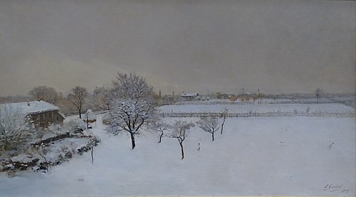 Effet de neige, au Rondeau, 1889, Laurent Guétal