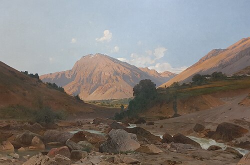 Une vallée dans le Briançonnais, 1887, Laurent Guétal