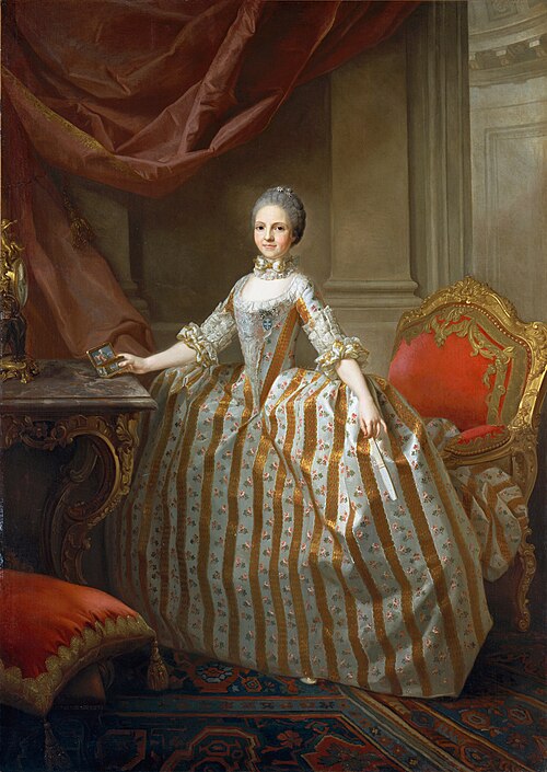 Portrait de la Princesse Marie-Louise de Bourbon Parme, future Reine d'Espagne, 1765, Laurent Pécheux