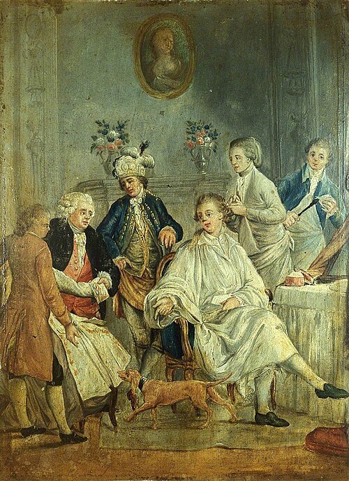 A Gentleman's Toilet (La petite toilette), , Jean-Michel Moreau