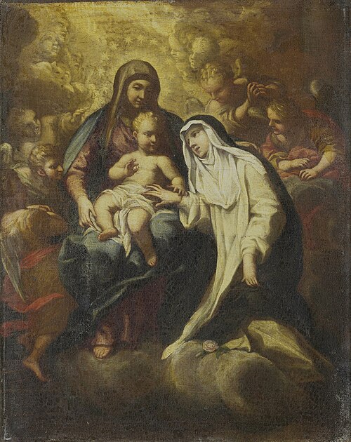 The Mystic Marriage of St Rose of Lima, 1668, Lazzaro Baldi