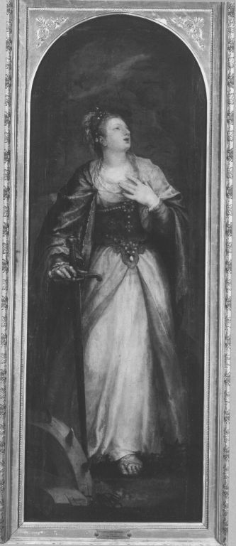 Marienaltar: Hl. Katharina Rückseite: Maria der Verkündigung, 1580, Christoph Schwarz