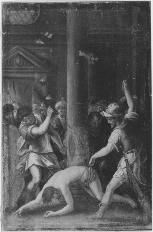 Geißelung Christi (Kopie nach), 1568, Christoph Schwarz