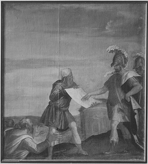 Pompilius erbaut den Janustempel, 1568, Christoph Schwarz