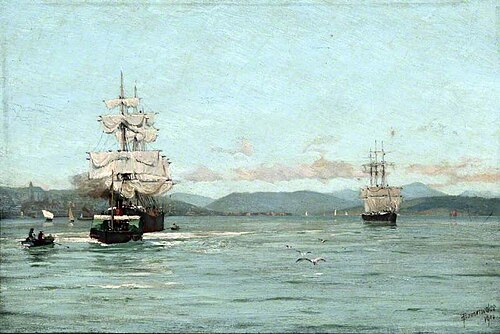 On the Clyde near Greenock, 1901, Thomas Somerscales