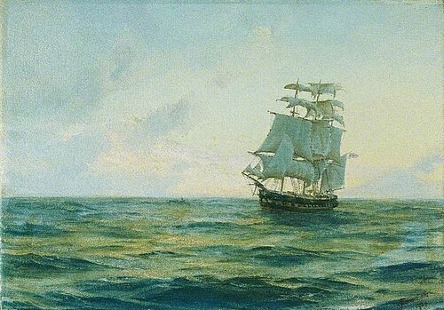 HMS 'Clio', 1923, Thomas Somerscales