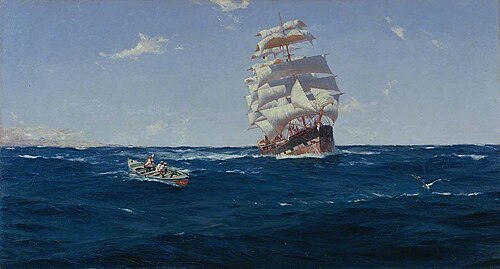 Off Valparaiso, 1899, Thomas Somerscales