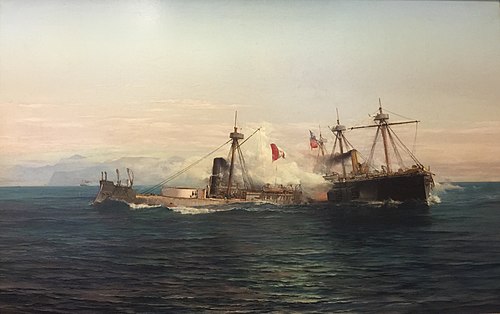 Battle of Angamos, 1889, Thomas Somerscales