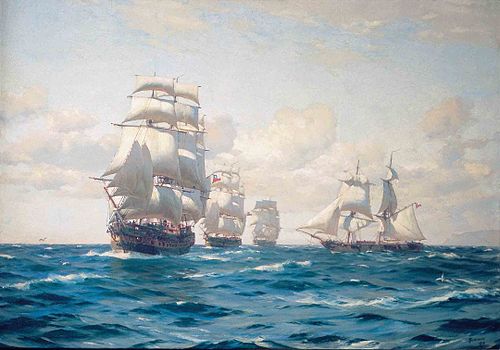 First Chilean Navy Squadron - Chilean Fleet, , Thomas Somerscales