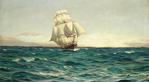 An Old Time Cruiser, 1902, Thomas Somerscales