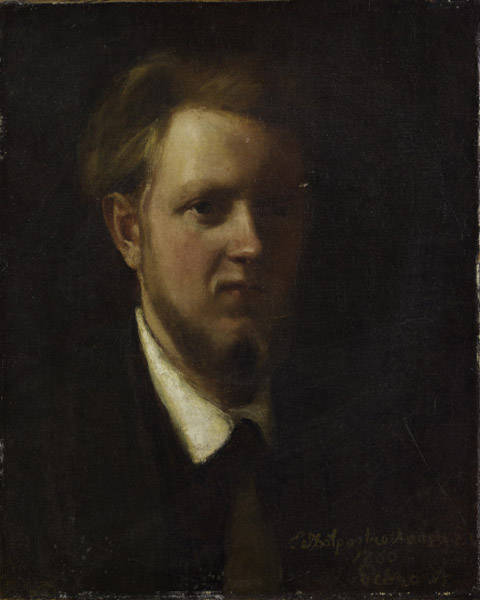 Autoportree, 1860, Eduard Gebhardt