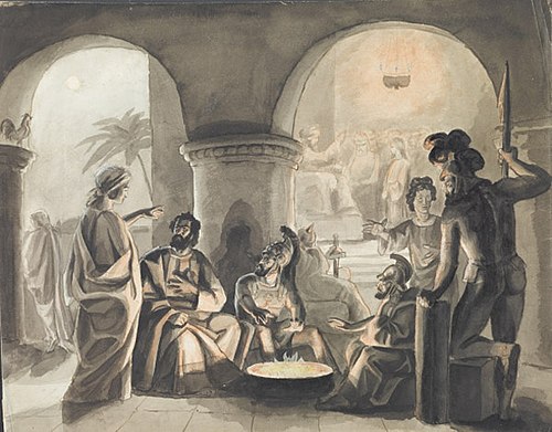 Peetrus salgab Kristust, , Eduard Gebhardt