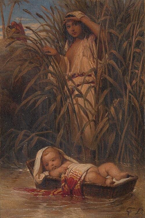 Mozes in het biezenkistje, 1836, Paul Delaroche