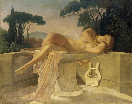 Jeune Fille dans une vasque, 1845, Paul Delaroche