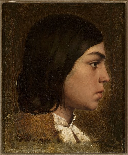 Tête d'un garçon., 1801, Paul Delaroche