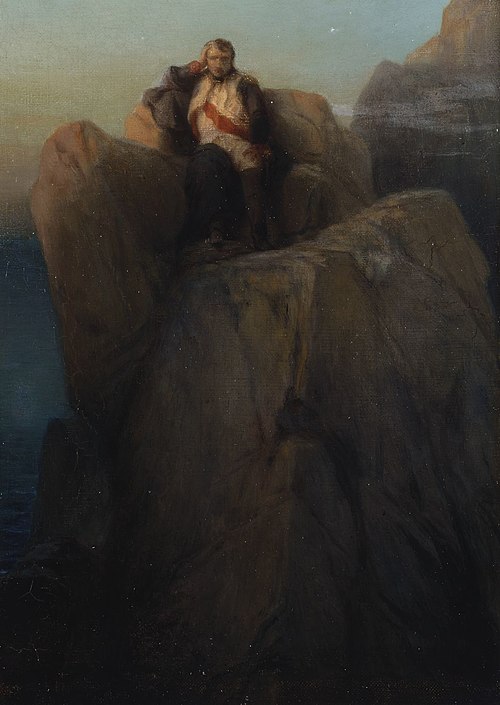 Napoleon at St Helena, 1855, Paul Delaroche