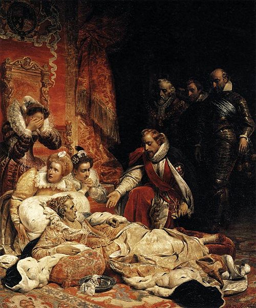 Mort d'Elisabeth, reine d'Angleterre, en 1603, 1828, Paul Delaroche