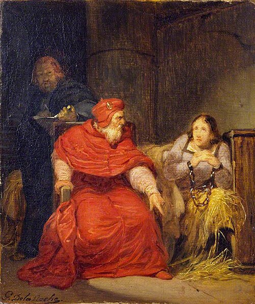 Joan of Arc in Prison, 1823, Paul Delaroche