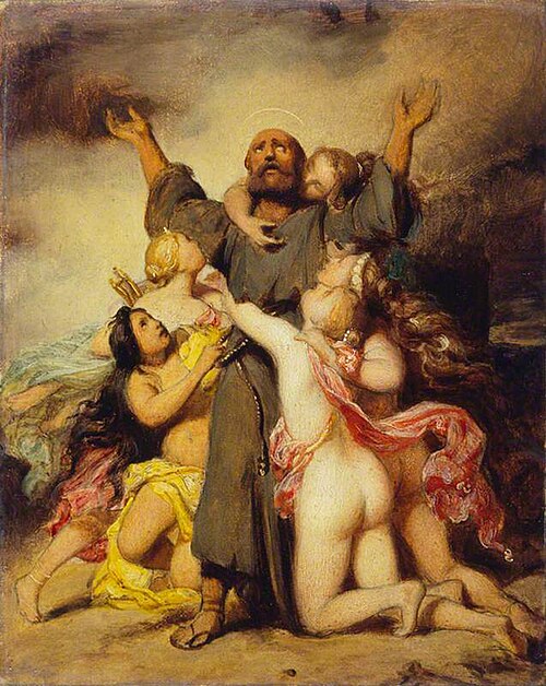 The Temptation of Saint Anthony, 1832, Paul Delaroche