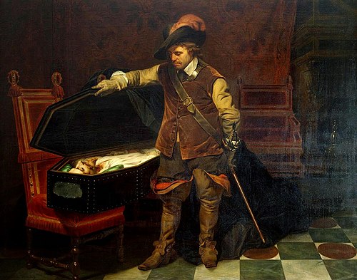 Cromwell devant le cercueil de Charles Ier, 1831, Paul Delaroche