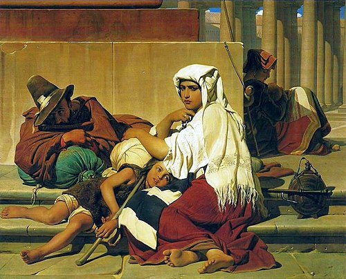 Les pèlerins à Rome, 1842, Paul Delaroche