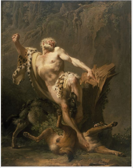 The Death of Milo of Croton, 1761, Jean-Jacques Bachelier
