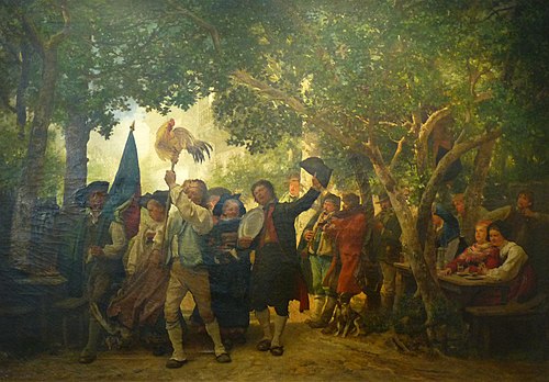 Le vainqueur de la danse du coq, 1871, Gustave Brion