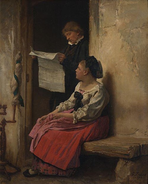 En Alsace. Nouvelles de France, 1874, Gustave Brion
