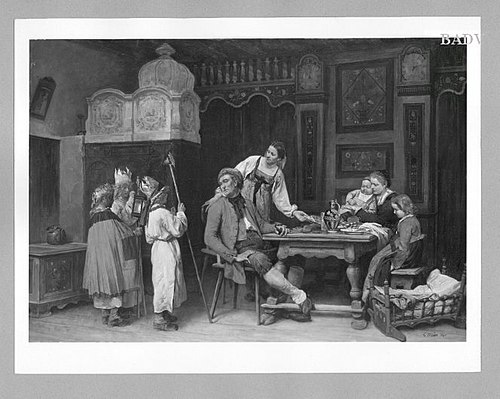 The "Sternsinger" (6. January), 1865, Gustave Brion