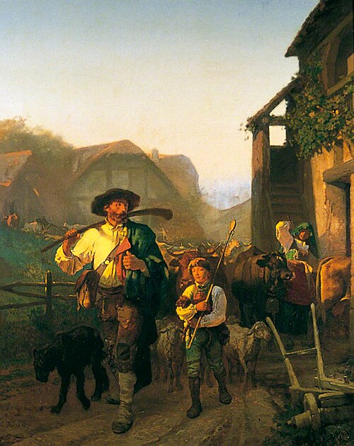 The Cattle Tender, 1857, Gustave Brion
