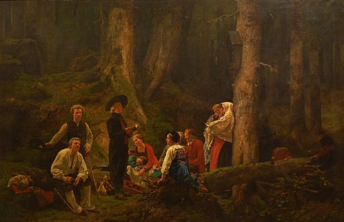 Les Pèlerins de Sainte-Odile, 1863, Gustave Brion
