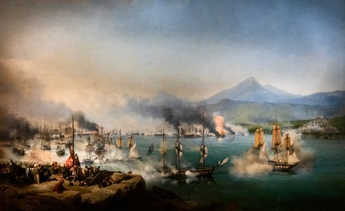 La Bataille de Navarin, 1830, Ambroise Louis Garneray