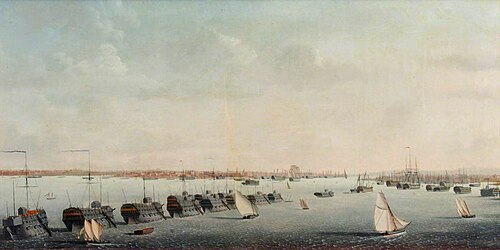 Prison Hulks in Portsmouth Harbour, 1810, Ambroise Louis Garneray