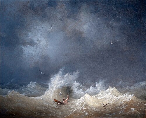 Le naufragé, , Ambroise Louis Garneray