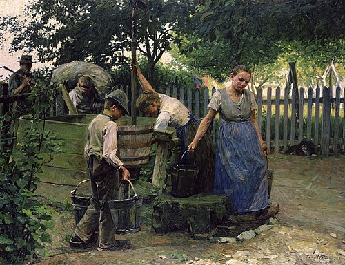 At the Well, 1904, Franz Nölken