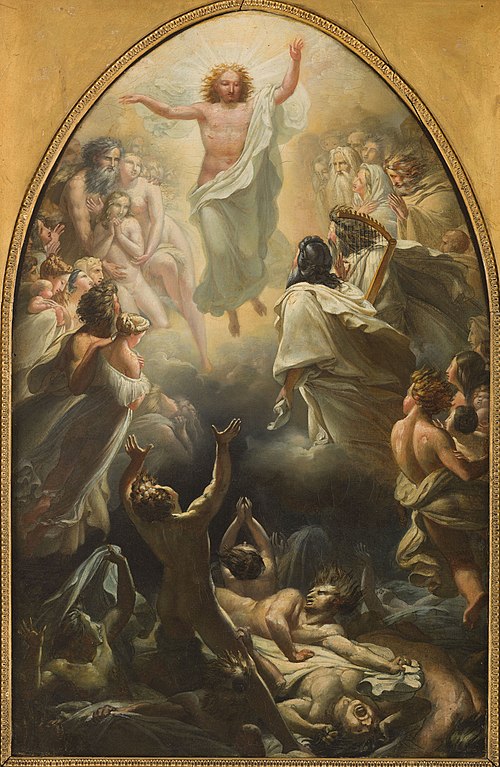 Esquisse pour Notre-Dame- de- La- Croix : La Descente de Jésus-Christ dans les limbes, 1819, Pierre Claude François Delorme