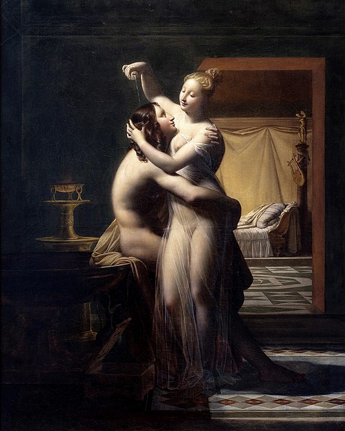 Héro et Léandre, 1850, Pierre Claude François Delorme