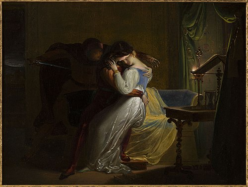 Paolo et Francesca, 1820, Pierre Claude François Delorme