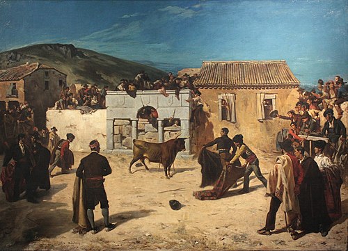 Course de taureaux en Espagne, 1849, Alfred Dehodencq