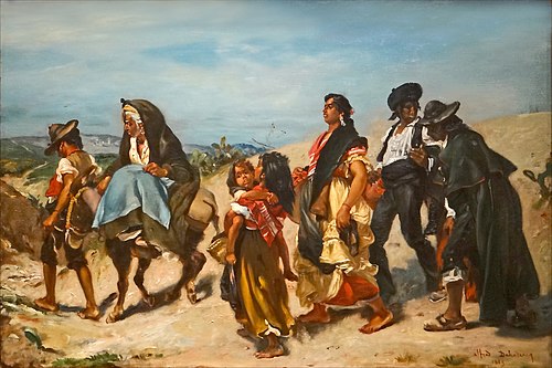 Bohémiens en marche, 1860, Alfred Dehodencq