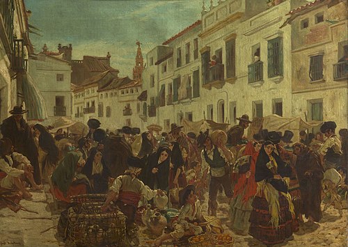 A Spanish Market Place, 1858, Alfred Dehodencq