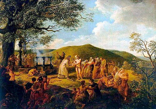 Das Opferfest des Krodo, 1798, Friedrich Georg Weitsch