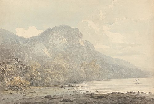 View of Cracatoa (sic), China Seas, , John Webber
